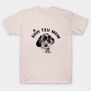 Shih Tzu Mom Cute Shih Tzu Puppy Dog T-Shirt